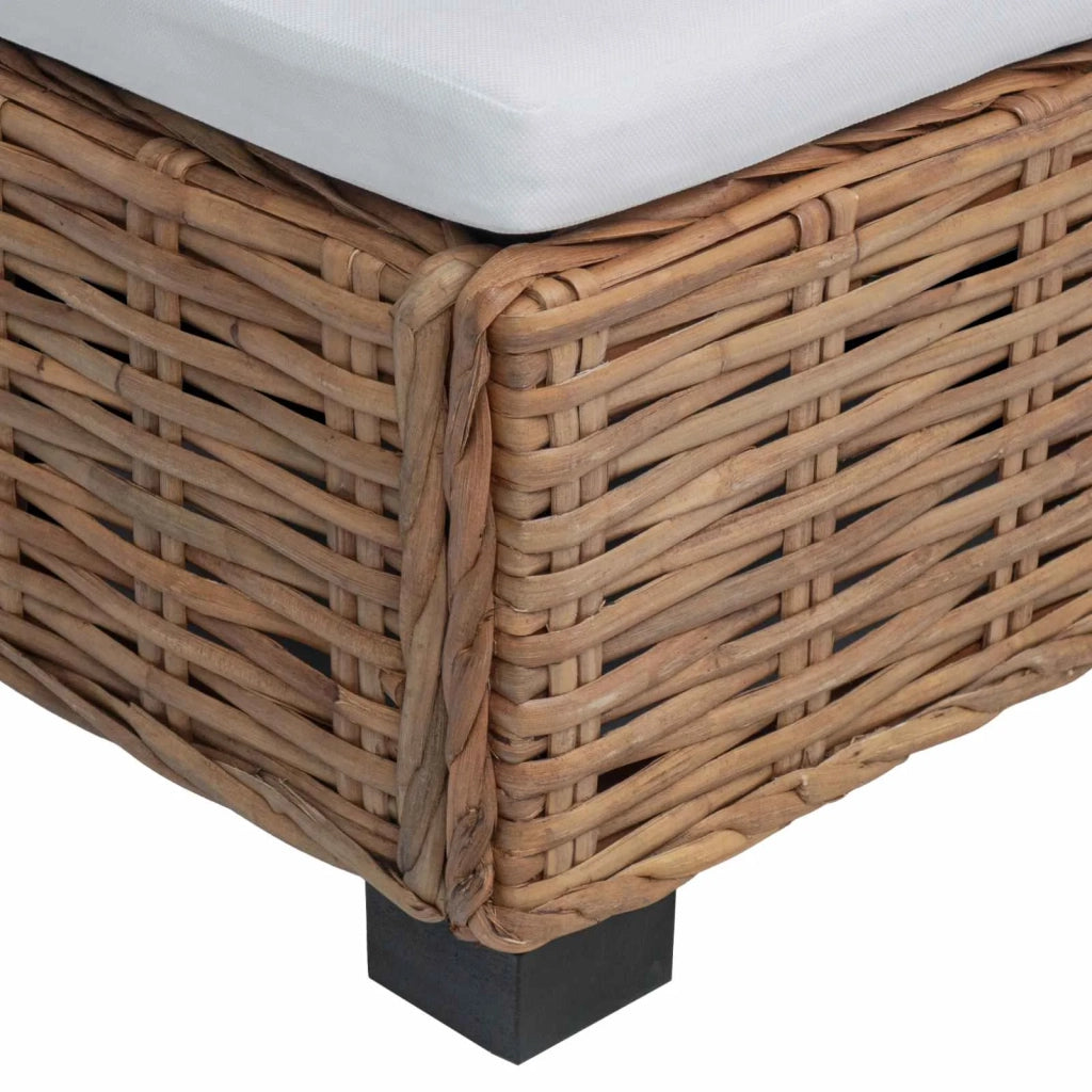 Poggiapiedi con Cuscino GENDT Rattan naturale Naturale 42034394
