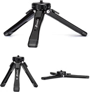 Stativo Mini per Fotocamera Metallico con Altezza Regolabile per Vlog e Streaming in Diretta
