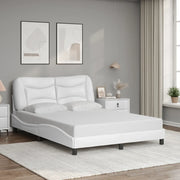 Giroletto senza Materasso-Struttura Letto Hvar Bianco 140x190 cm in Similpelle