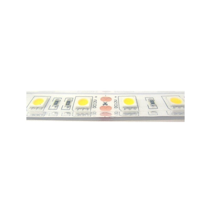 Striscia Strip Bobina Striscia Led Impermeabile IP68 Bianco Caldo 3000K Con 300 Smd 5050 5 Metri