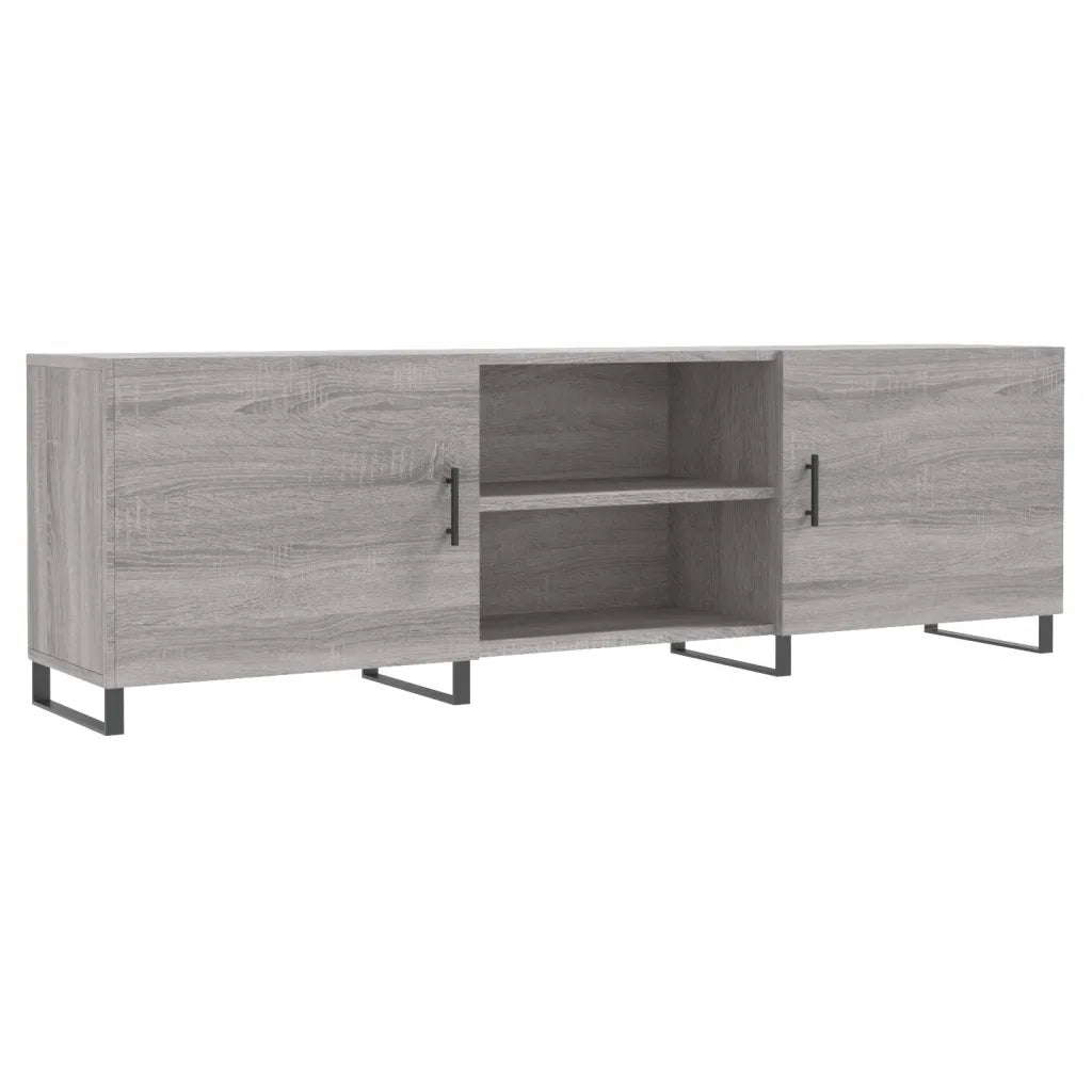 Mobile Porta TV Grigio Sonoma 150x30x50 cm in Legno Multistrato 829122