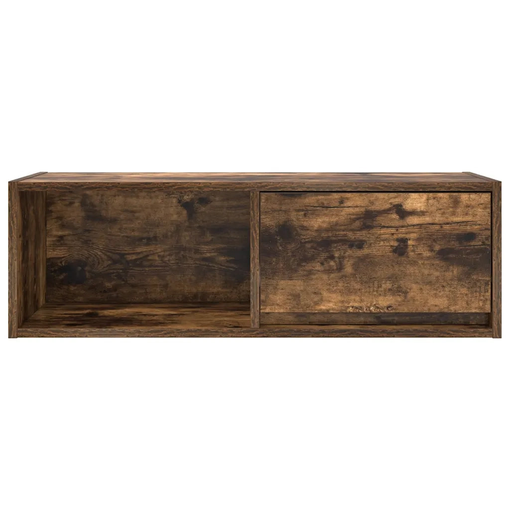 Mobile Porta TV Rovere Fumo 80x31x25,5 cm in Legno Multistrato