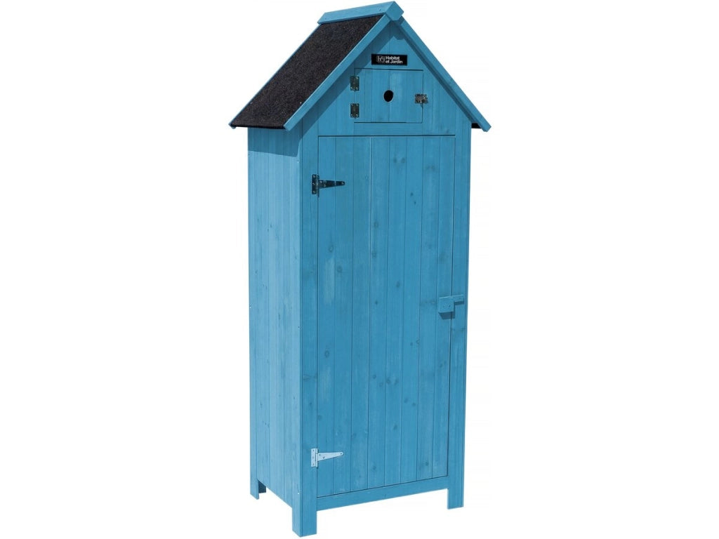 Mobile da giardino "Cabanon" - 77 x 54,5 x 179 cm - Blu cielo