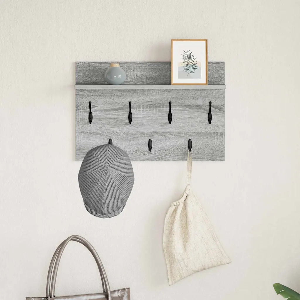 Appendiabiti a muro Grigio Sonoma 60 x 40 x 12 cm CFW7739442