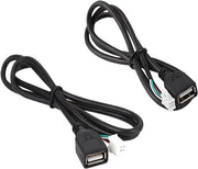 Adattatore di cavo USB 4-pole e 6-pole per pannello di montaggio in abitacolo - 2 pezzi