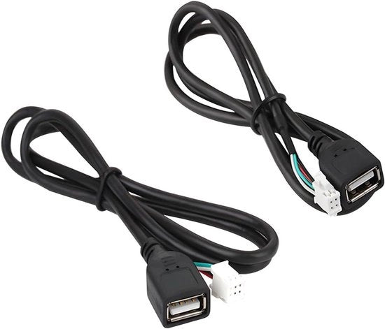 Adattatore di cavo USB 4-pole e 6-pole per pannello di montaggio in abitacolo - 2 pezzi