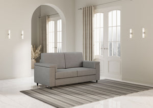 Divano 2 Posti 168x85x85 cm Marrak in Tessuto Grigio