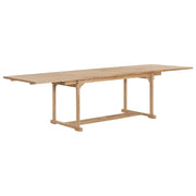 Set da Pranzo per Esterni 9 pz 180-280x100x75 cm Teak Massello 44680