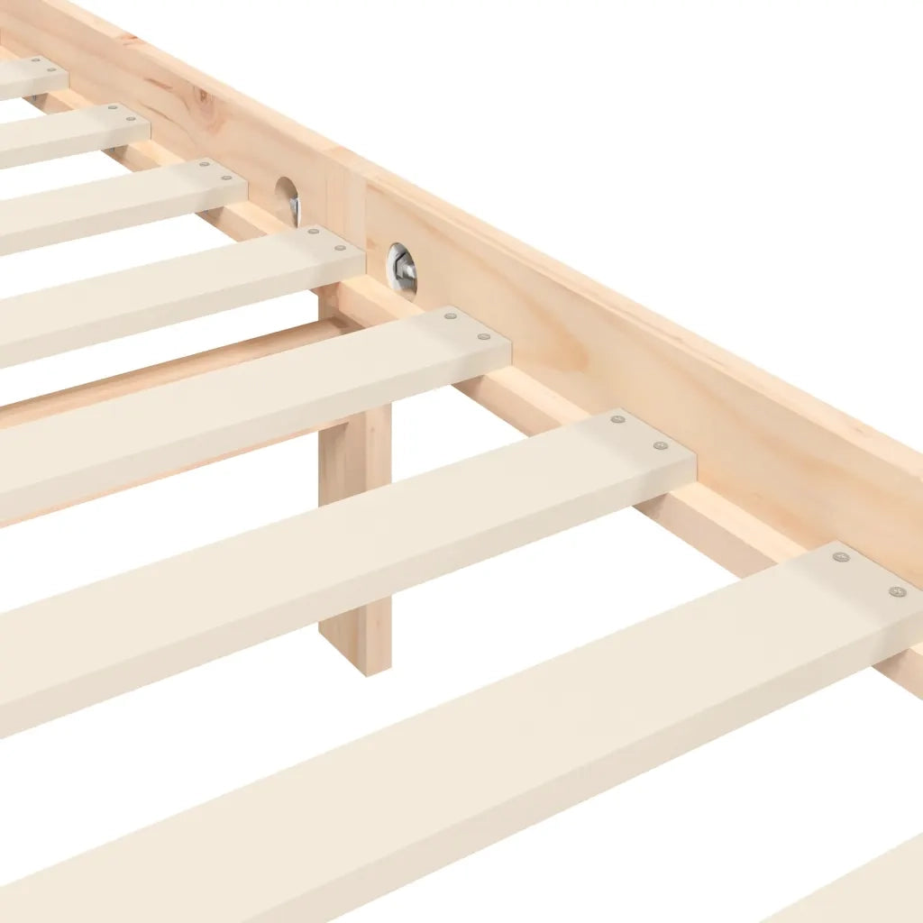 Giroletto senza Materasso 140x200 cm in Legno Massello di Pino 3193531