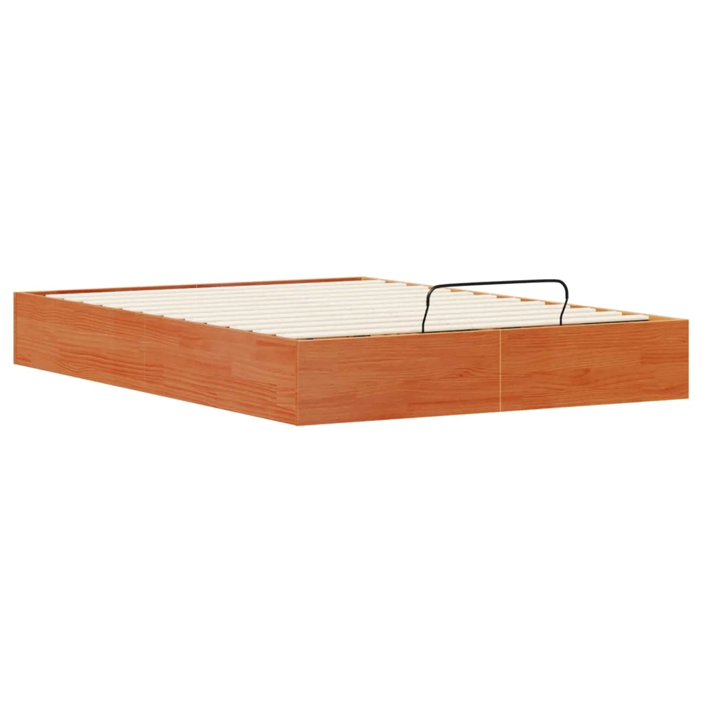Telaio del Letto Ottomano con Ripostiglio Marrone Cera 3418785