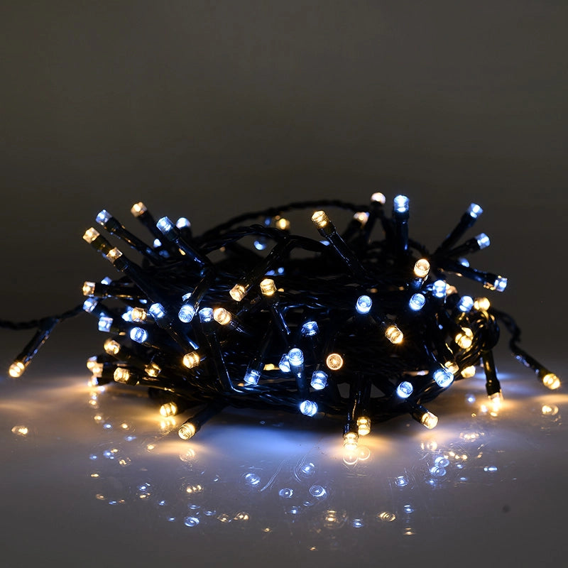 CATENA LUMINOSA LED 500 LUCI BIANCHE E GIALLE - VERSATILITA' PER INTERNI ED ESTERNI CON PROTEZIONE IP44