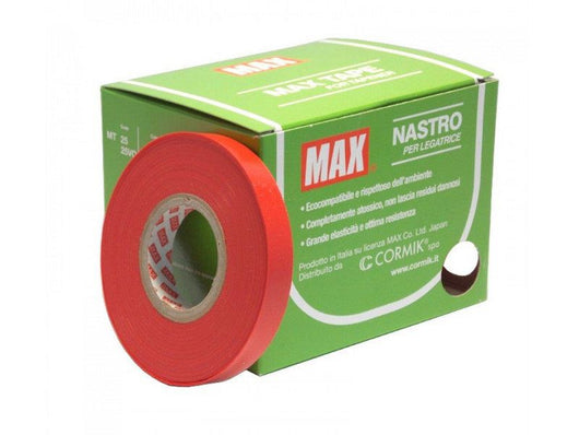 10 Nastri per legatrice Max Tapener rosso 16mt spessore 0,25mm larghezza 11mm