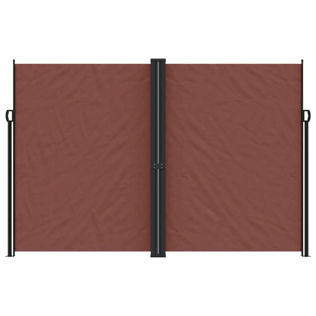 Tenda da Sole Laterale Retrattile Marrone 220x1000 cm