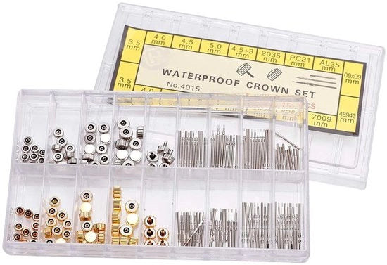Set di riparazione orologeria - Crociera orologio - Set di veerstaaf - Materiale in acciaio inossidabile - Duraturo - Sostituzione pratica - Materiali di alta qualità