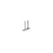 Ancoraggio palo 9x9 cm da pavimento - 2 pz - Acciaio zincato