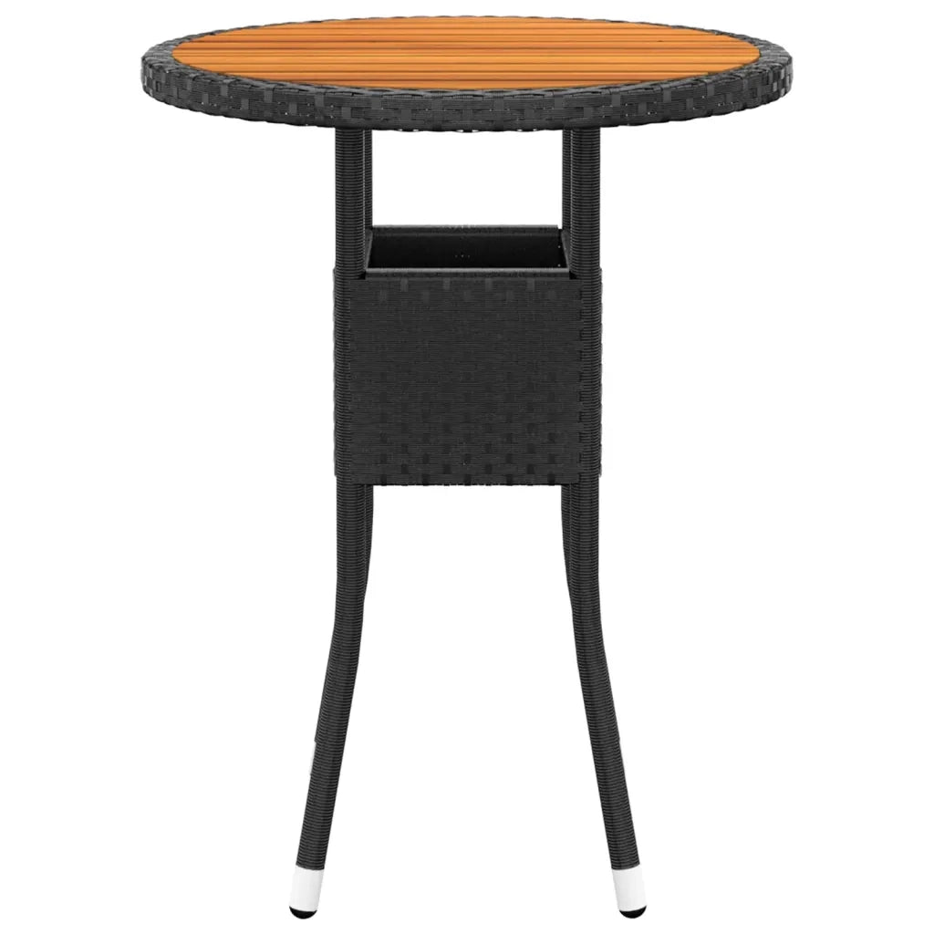 Set Salotto da Giardino 5 pz in Polyrattan Nero