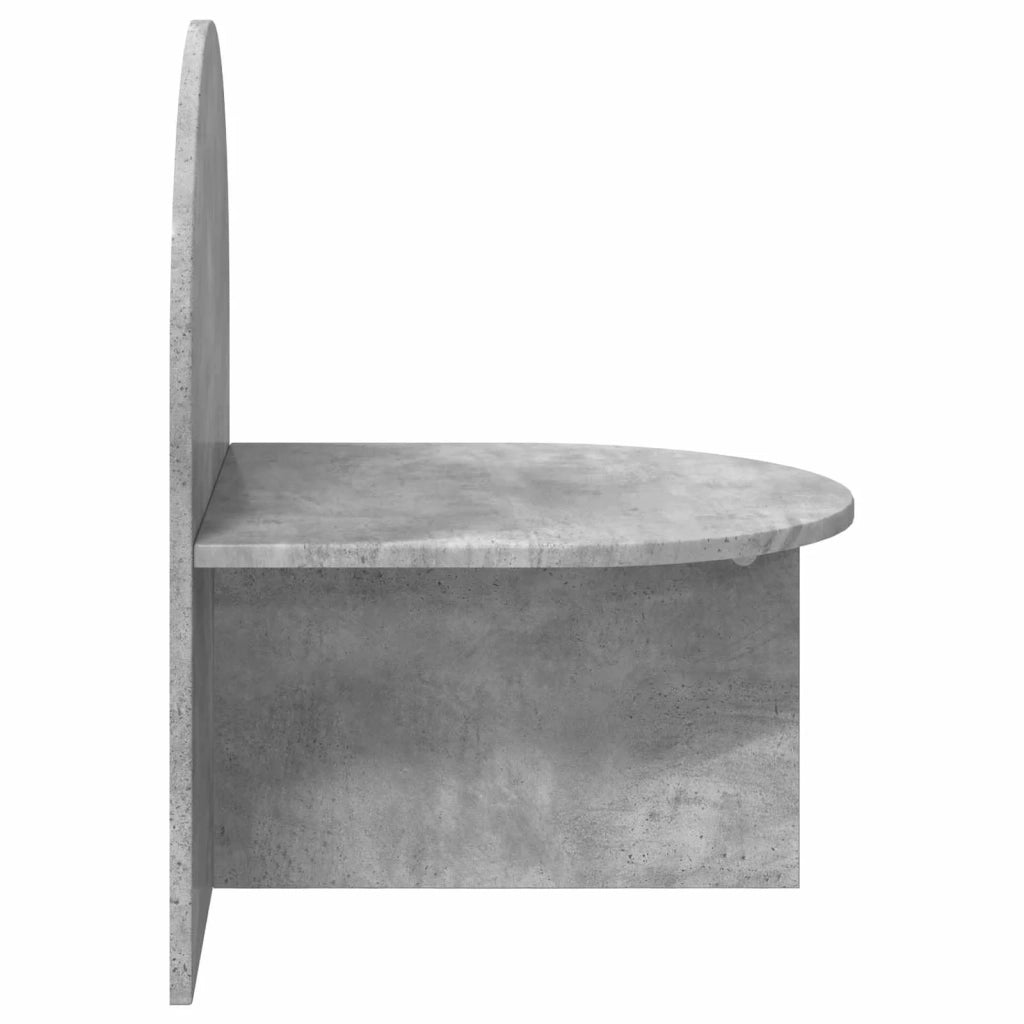 Comodino 2 pcs Grigio Cemento 48 x 49 x 65 cm
