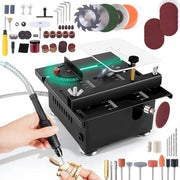 Mini-circolatrice a sega con regolazione della velocità e della altezza - 100 W, multifunzionale e portatile, inclusa 4 lame e lama a sega da 01 a 16 mm