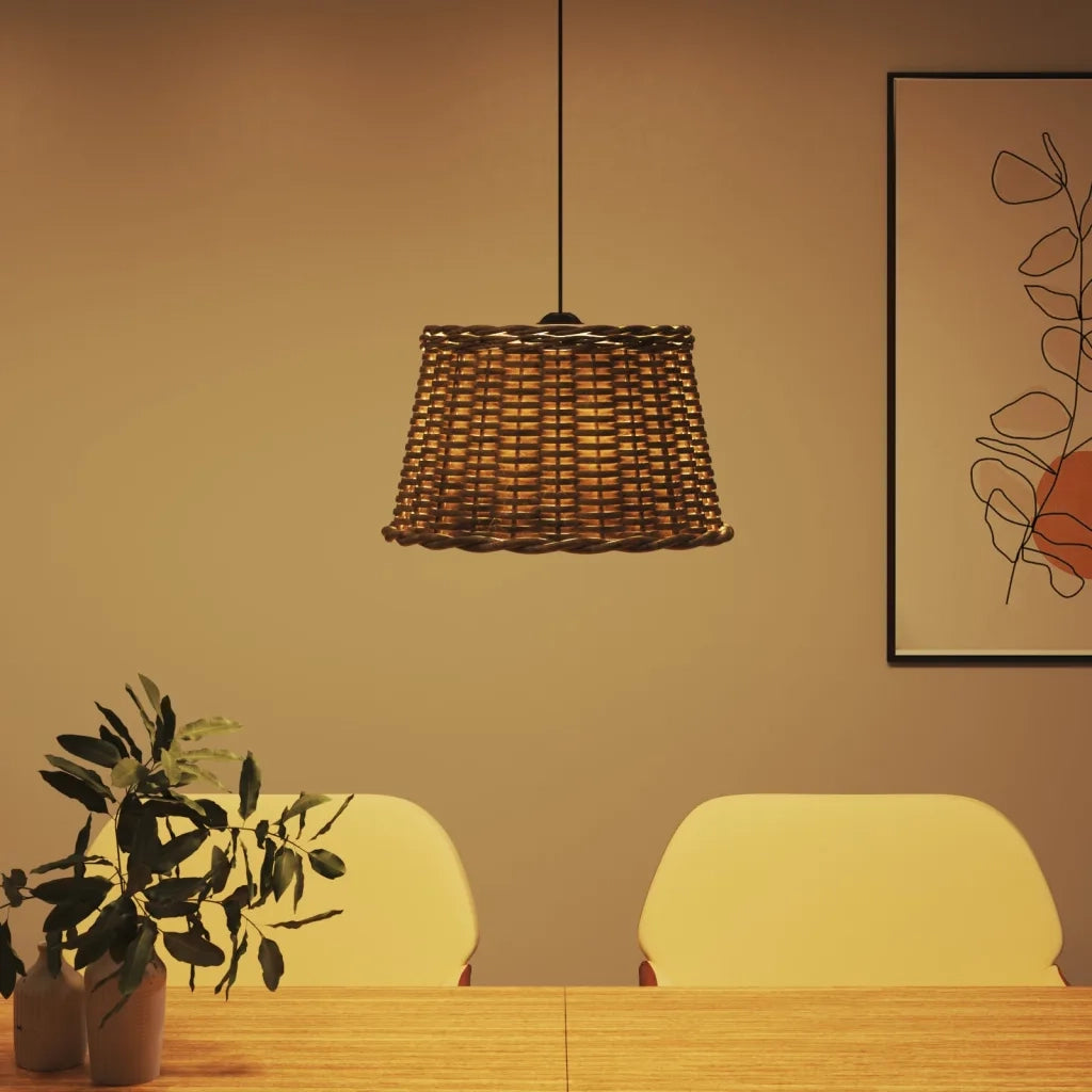 Paralume da Soffitto Marrone ?45x28 cm in Vimini CFW1508845