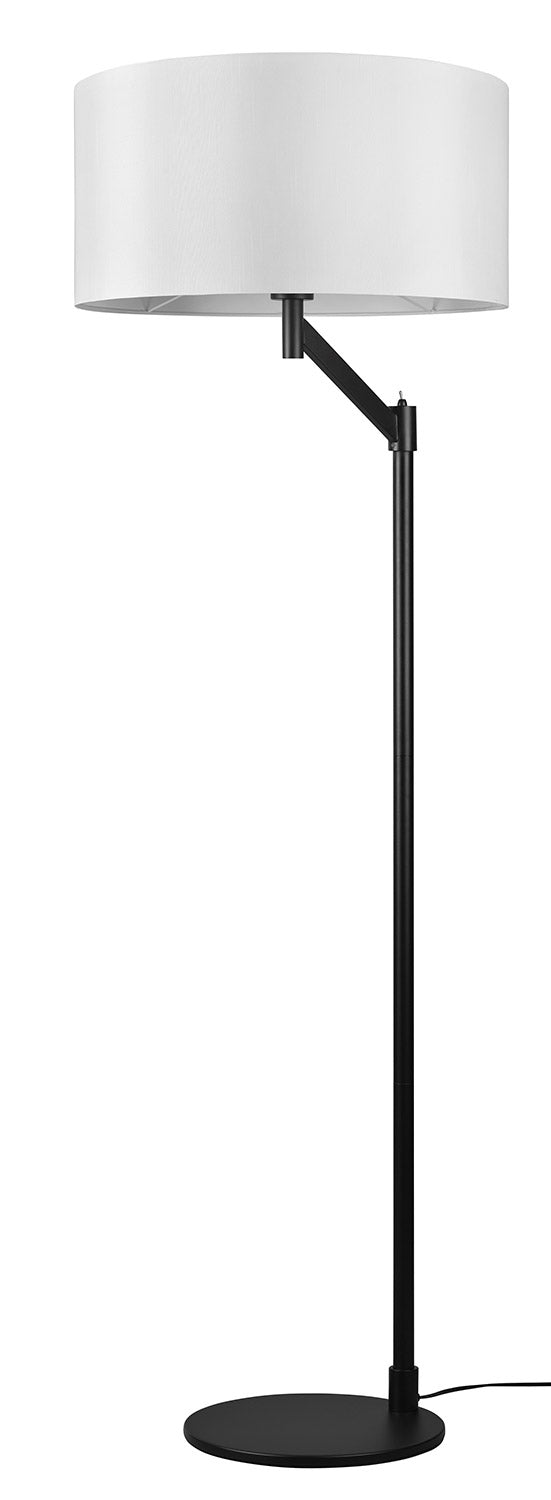 Piantana da Interno Attacco E27 in Metallo Nero Opaco