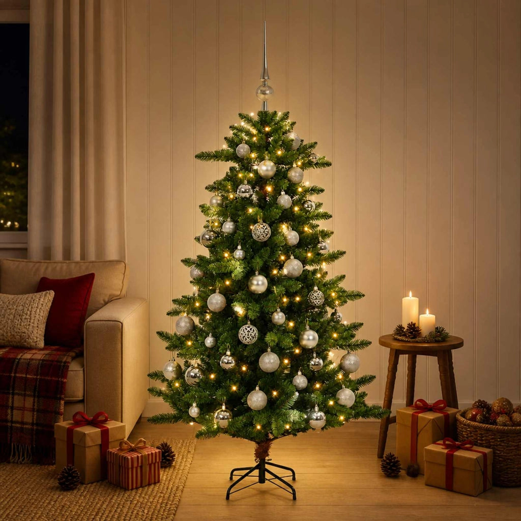 Artificial Christmas Tree with Bauble 150 cm 150 LED 3461391