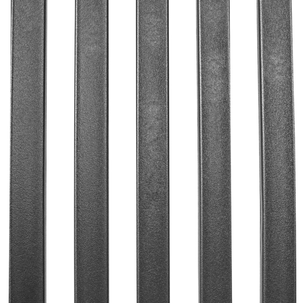 Set di 4 sedie da pranzo in plastica per interni e per esterni senza braccioli impilabili Nero stile minimalista