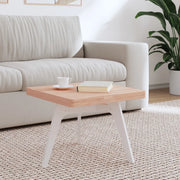 Piano per Tavolo 50x50x4 cm Quadrato Legno Massello di Faggio 355961