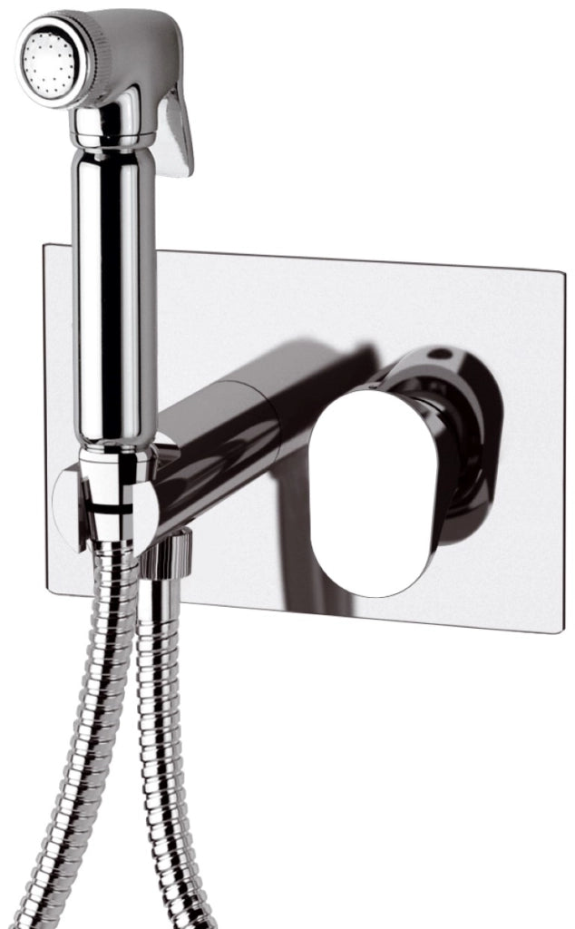 Miscelatore incasso per shut-off con doccetta, supporto doccia e flessibile