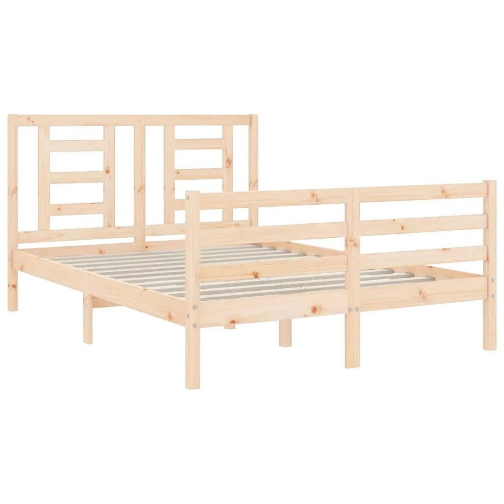 Giroletto con Testiera Small Double-Struttura Letto in Legno Massello 479597
