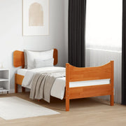 Letto senza Materasso Marrone Cera 75x190 cm in Legno di Pino 3216407