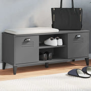 Panca Portascarpe VIKEN Antracite 106x35x45cm Legno Multistrato 374934