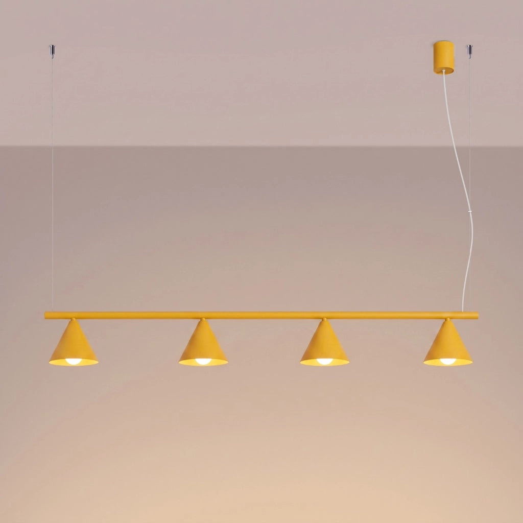 Lampadario NOX 4L giallo