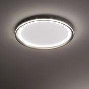 Plafoniera Moderna Edge Alluminio Grigio Acrilico Led 38W 3000K
