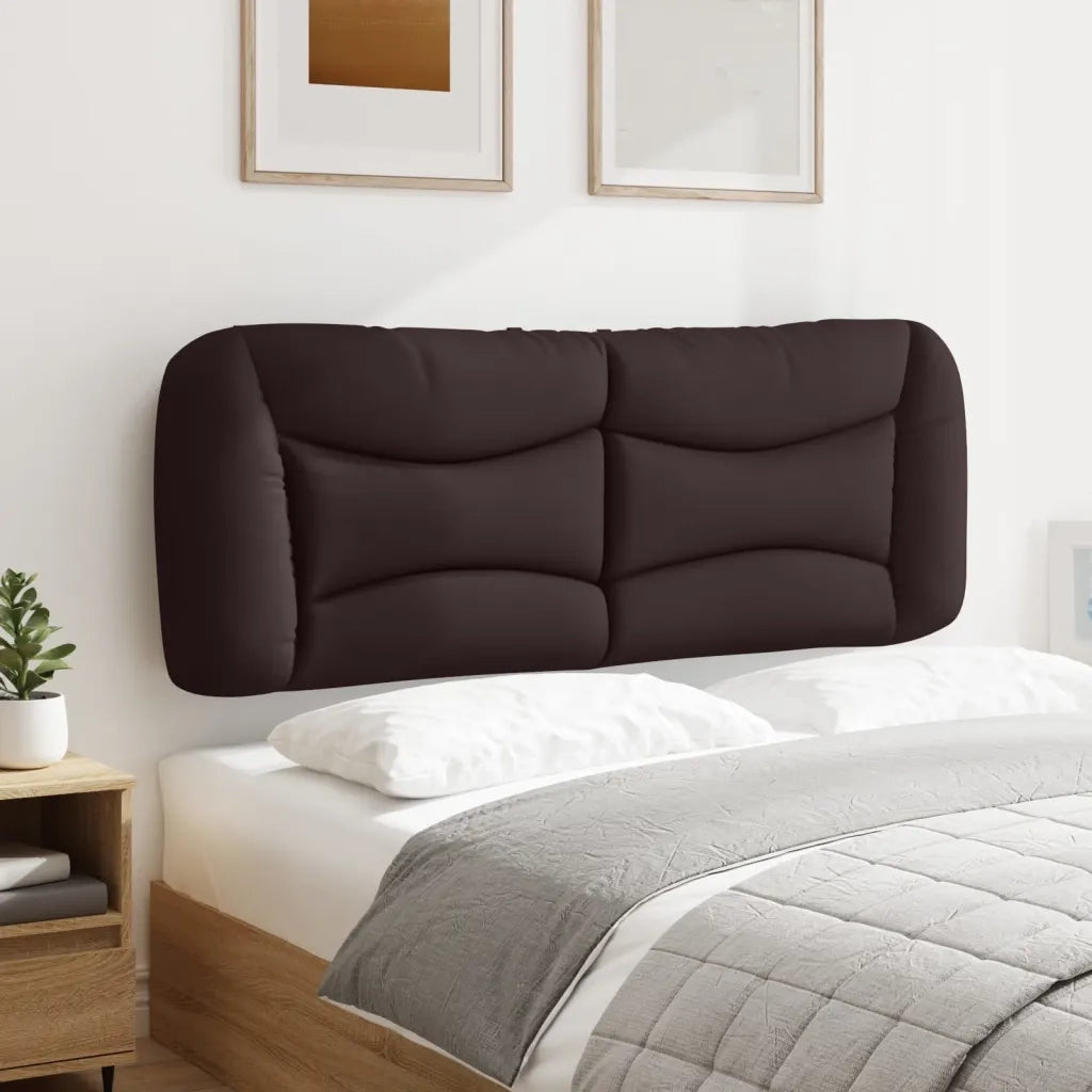 Cuscino Testiera Hvar Marrone Scuro 140 cm in Tessuto 374579