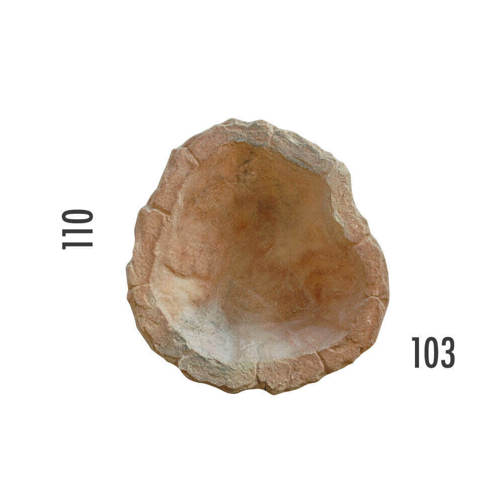 Laghetto Artificiale Roccia a Bordo Largo 110x103x36 cm 190 Litri