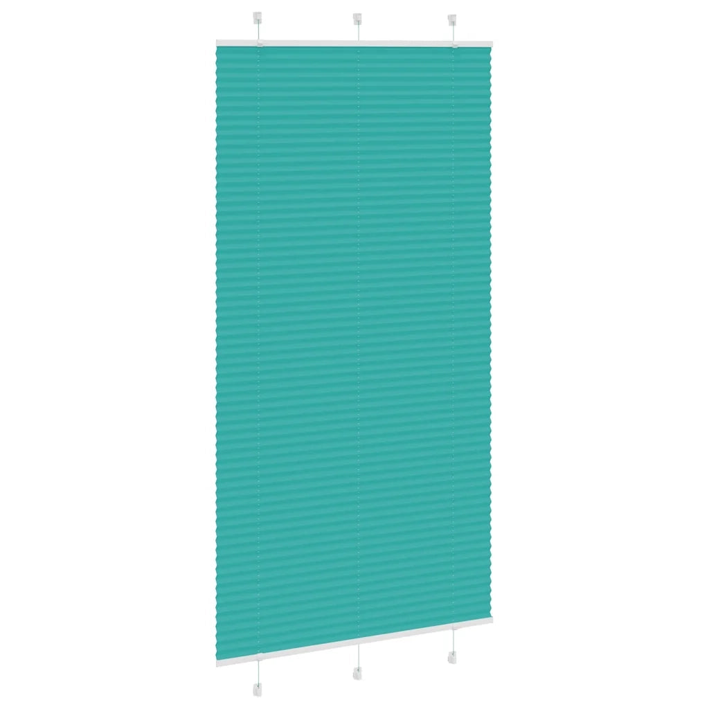 Tenda Plissettata Verde petrolio 105x200 cm Larghezza Tessuto
