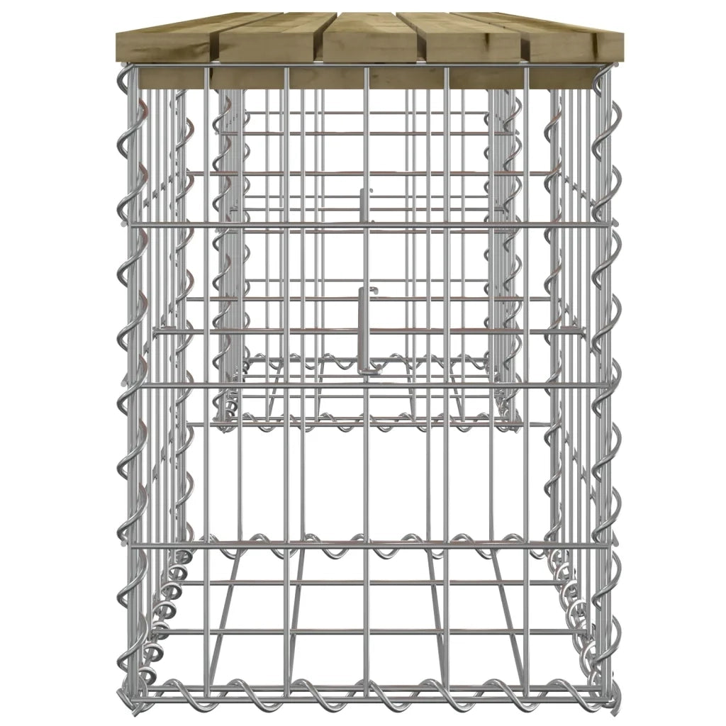 Panca da Giardino Design Gabbione 103x31x42 cm Pino Impregnato 834331