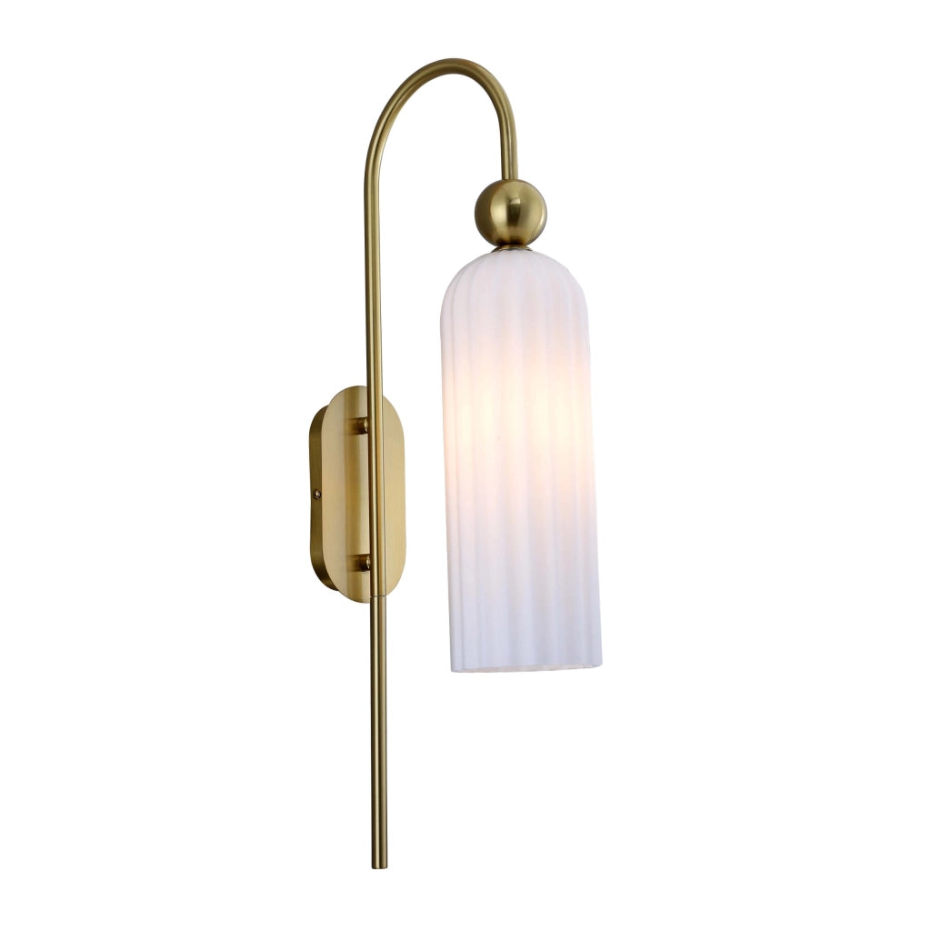 Applique da parete glamour Piega oro/bianco 1xE14 Light Prestige