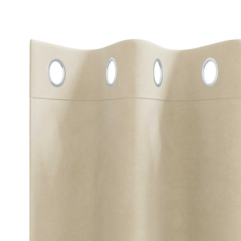 Tende oscuranti  con occhielli 2 pezzi velluto crema