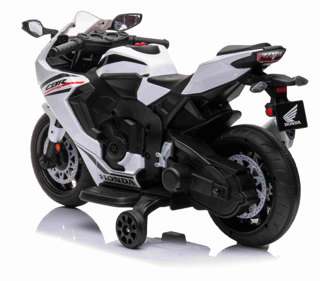 Moto Elettrica per Bambini 12V con Licenza Honda CBR 1000RR Bianca
