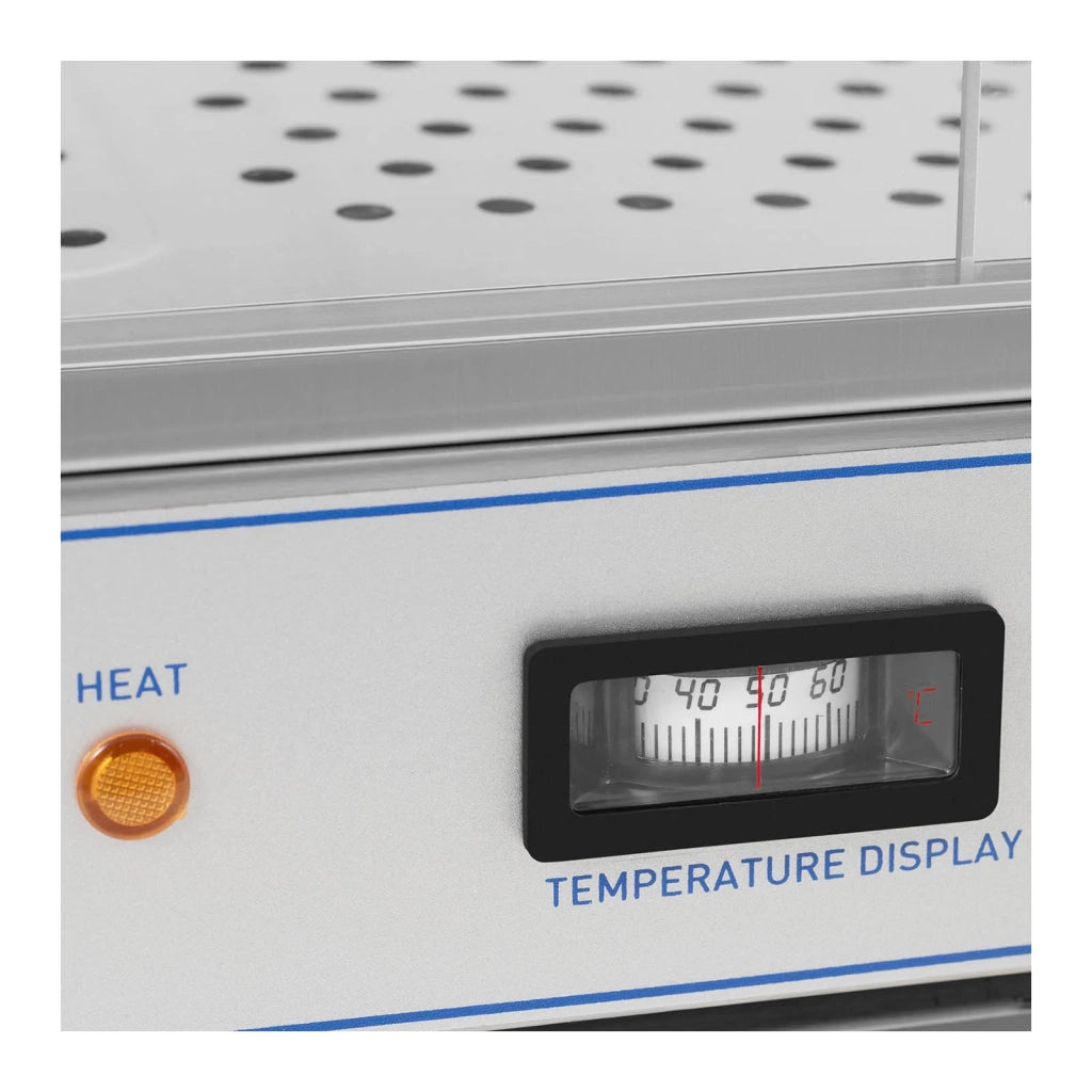 Vetrina riscaldata/scaldavivande (1000 watt 30-85°C 3 ripiani da 56,6 x 30 cm) 14_0004360