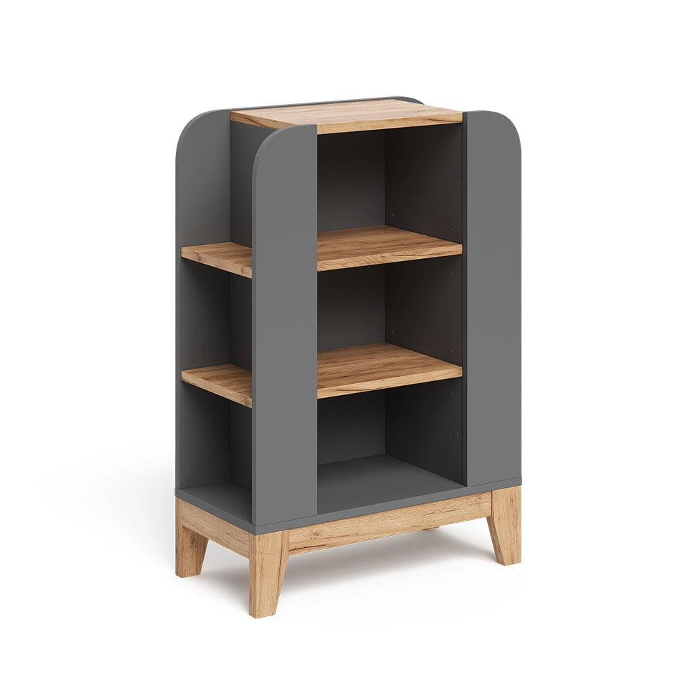 Vitalispa Libreria bambini Artigiano/grigio 60 x 88 cm con 9 scomparti