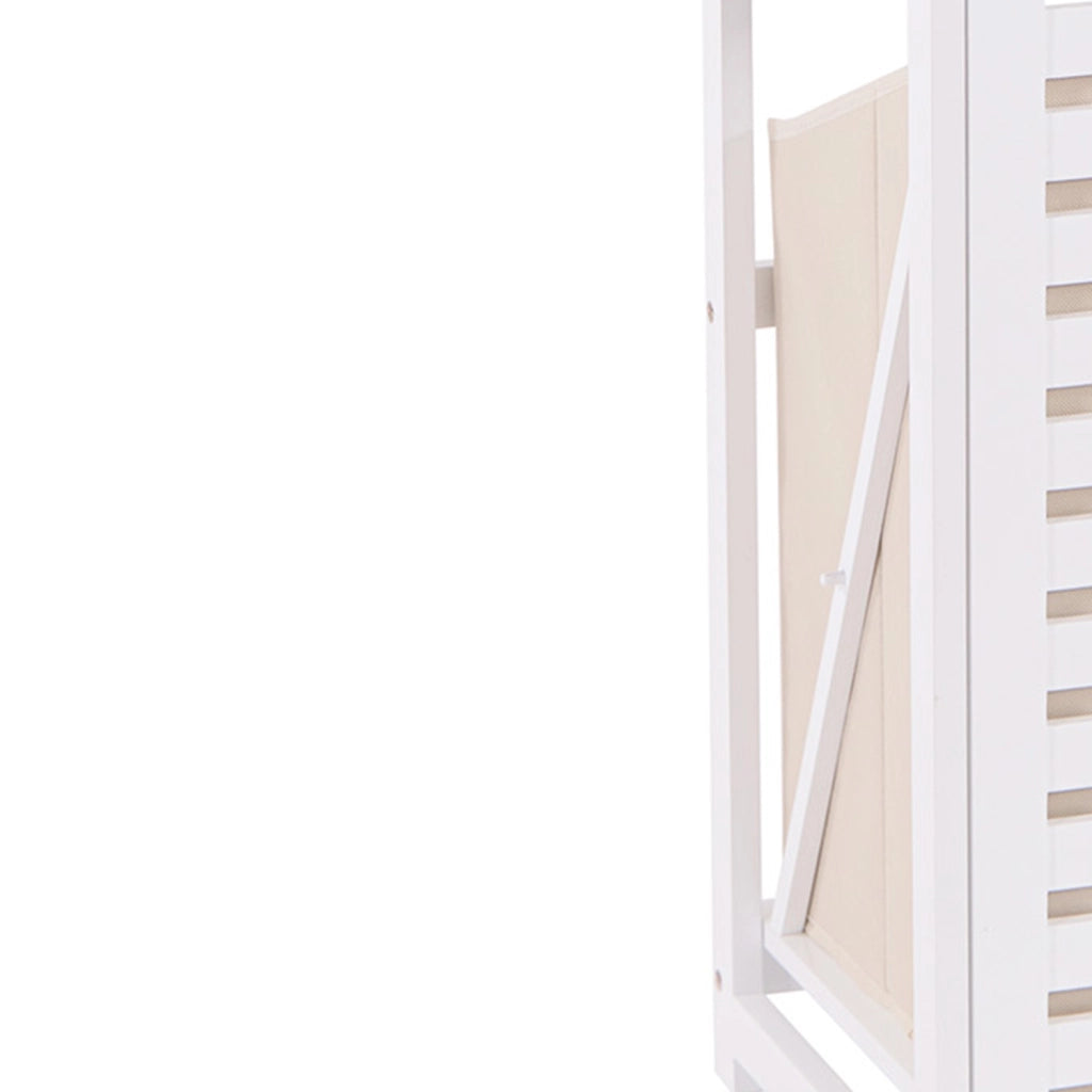 Adelaide - mobiletto multiuso con 1 ripiano e 1 anta - 30x30x96h cm bianco