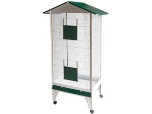 VOLIERA A CASETTA PER UCCELLI  cm.65x50x160h.