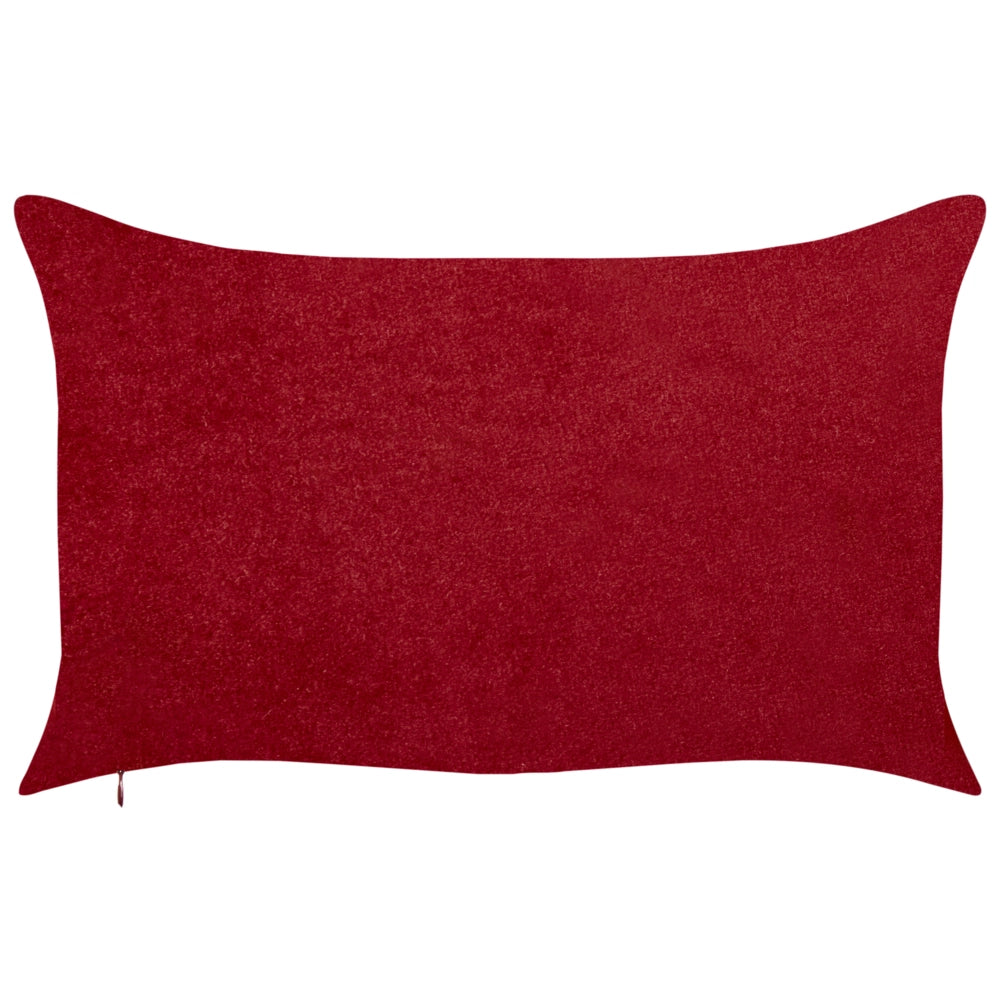 Set di 2 cuscini sparsi in tessuto poliestere rosso con motivo Tartan 30 x 50 cm Accessorio per la decorazione