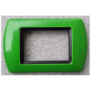 Trade Shop - Placchette Placche In Abs Compatibili Per Serie Living International Placca - Verde Chiaro -3 Fori     -