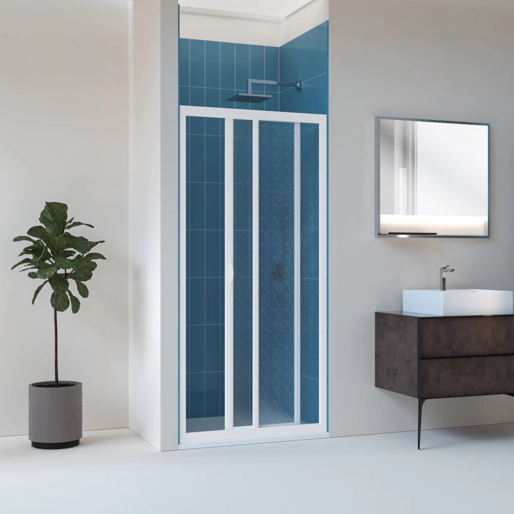 Porta doccia 130 CM in Acrilico mod. Smart con apertura laterale