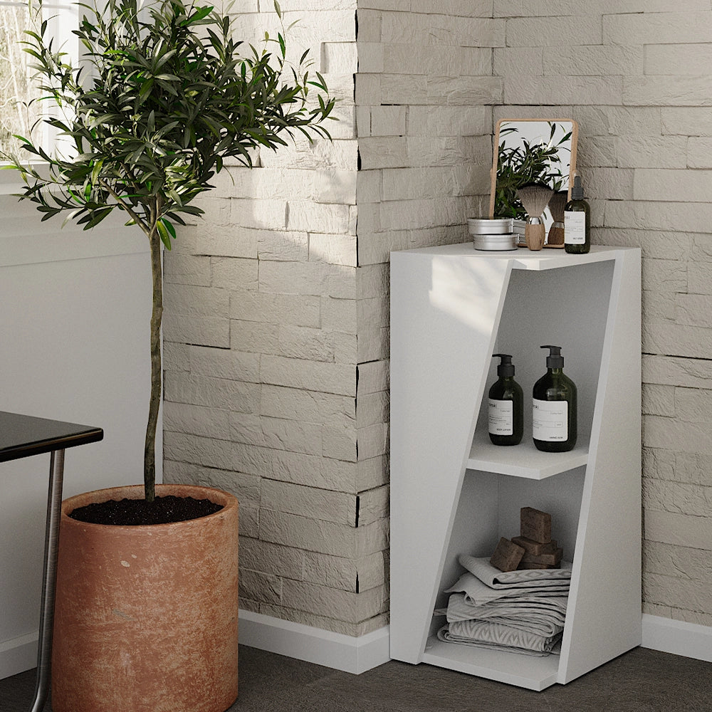 Vicco Mobiletto bagno Bianco 31.6 x 70.5 cm con ripiani aperti