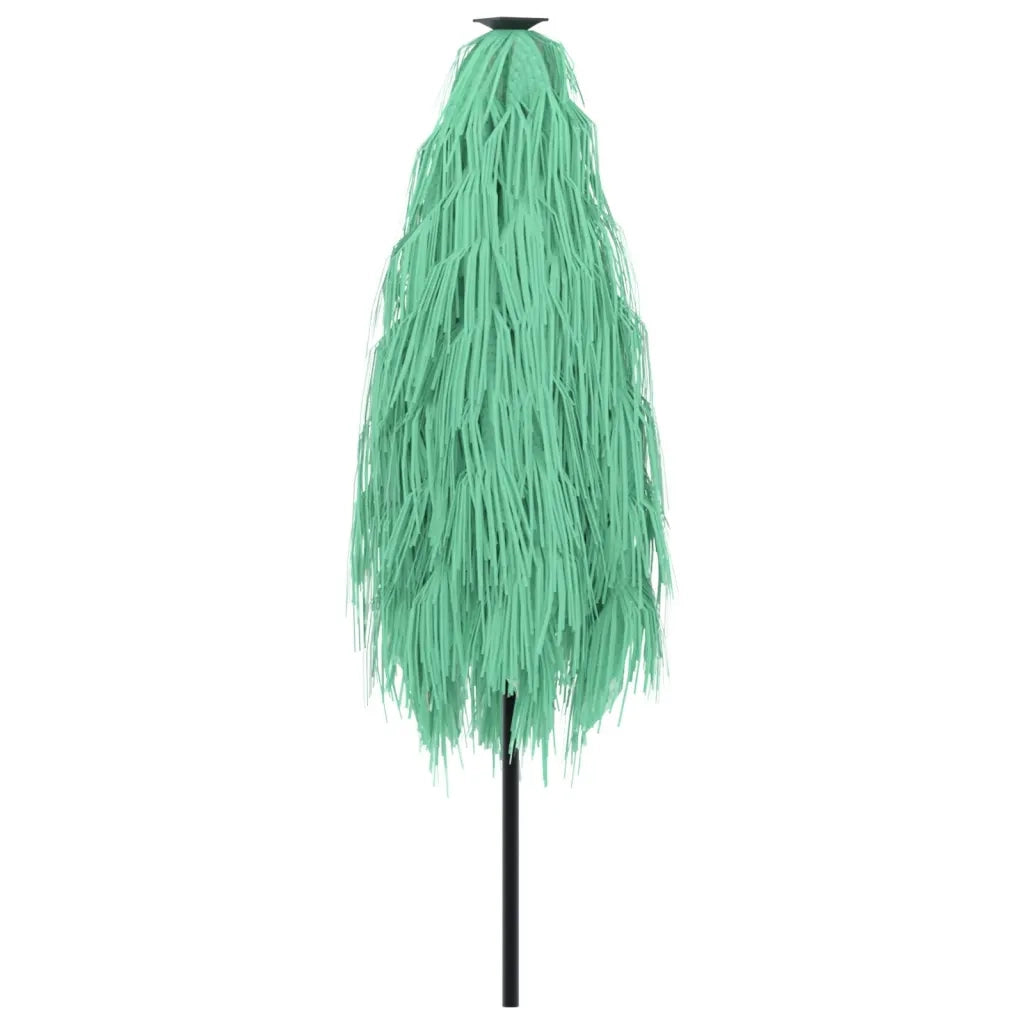 Ombrellone Giardino-Ombrello da Balcone con Palo in Acciaio Verde 223x223x213 cm