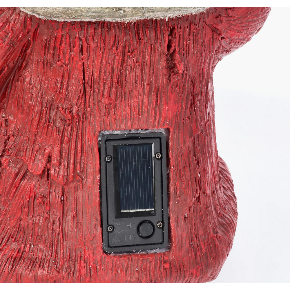 Statuetta Nano da Giardino Gnomo Hansel Ricarica Solare LED 54cm